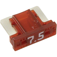 LP MINI&reg; Series Automotive Blade Fuse, Cartridge, 7.5 Amps, 58 V Kelford