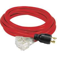 Generator Extension Cord with Tritap, STW, 10 AWG, 3 Outlet(s), 25' Kelford