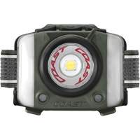 Lampe frontale FL97R &agrave; trois couleurs avec syst&egrave;me Twist Focus et commande vocale, DEL, 830 lumens, 2 hres de fonctionnement, piles Rechargeable Kelford