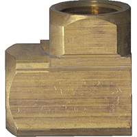 Extruded 90° Elbow Pipe Fitting, FPT, Brass, 1/8" YA811 | Kelford