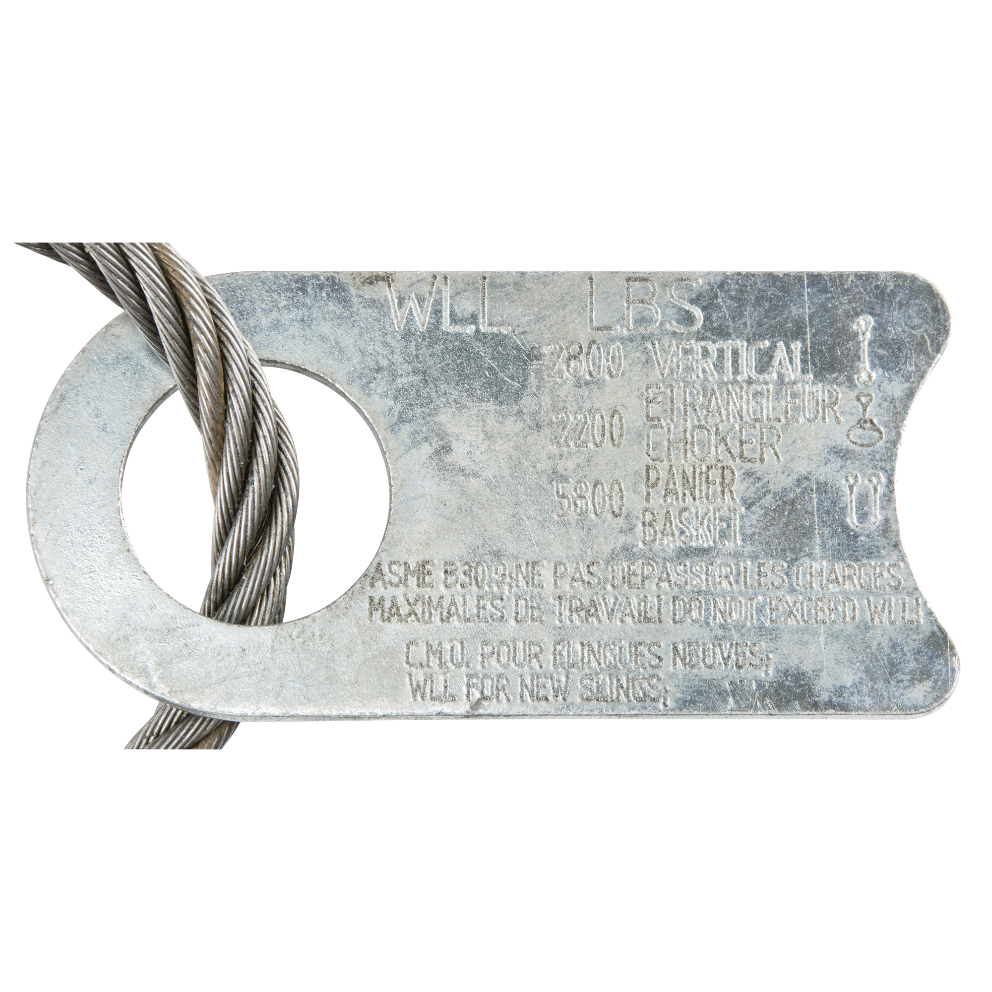 Vanguard Steel Wire Rope Lifting Sling Eye & Eye Kelford